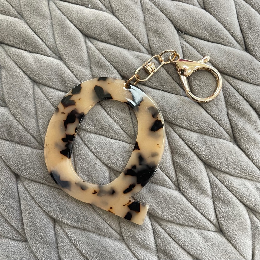 Leopard Print Keychain with Gold Clasp